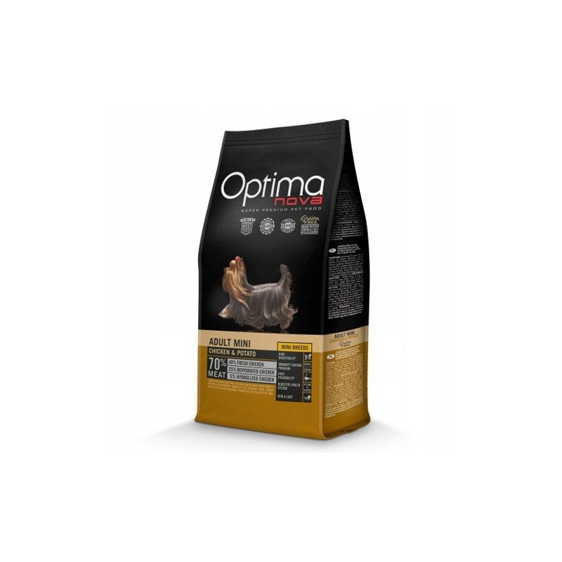 OPTIMANOVA Adult Mini Chicken &amp; Potato - dry dog food - 2kg