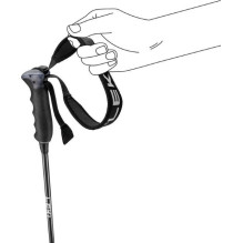 LEKI Neolite Carbon slidinėjimo lazda 125 cm balta LEKI Neolite Carbon slidinėjimo lazda 125 cm balta