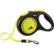 FLEXI New Neon M - retractable leash - 5 m