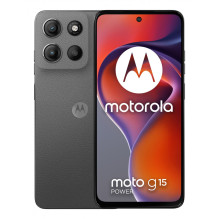 „Motorola Moto G15 Power“ 17,1 cm (6,72 colio) Dviguba SIM kortelė „Android 15“ 4G USB C tipo 8 GB 512 GB 6000 mAh Pilka
