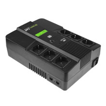 „Green Cell“ daugiafunkcis įrenginys, 800 VA LCD, interaktyvus, 0,8 kVA, 480 W, 6 kintamosios srovės lizdai „Green Cell“ daugiafunkcis įrenginys, 800 VA LCD, interaktyvus, 0,8 kVA, 480 W, 6 kintamosios srovės lizdai
