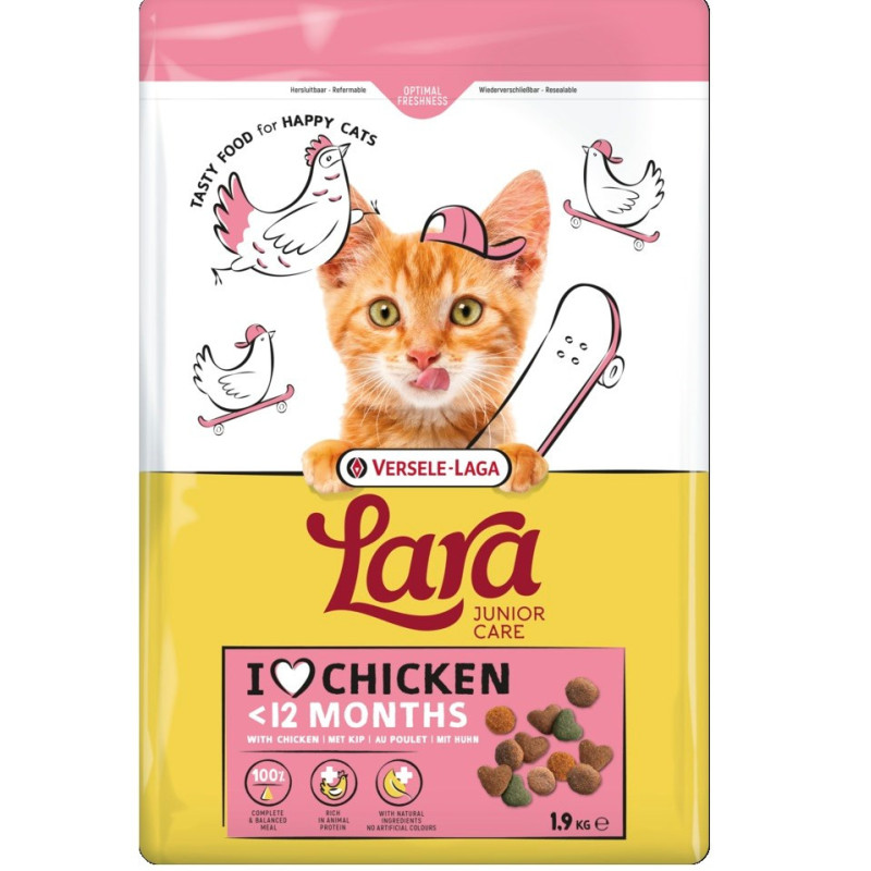 VERSELE-LAGA Lara Junior Chicken - dry cat food - 1,9kg