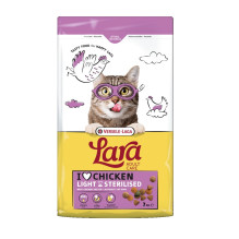 VERSELE-LAGA Lara Adult Care Light Sterilised Chicken sausas kačių ėdalas, 7 kg