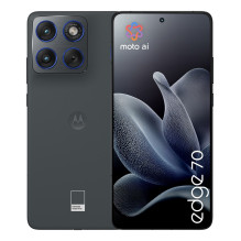 „Motorola edge 70“ 17 cm (6,7 colio) dviejų SIM kortelių „Android 16.0“ 5G USB C tipo 12 GB 512 GB 4800 mAh pilkas