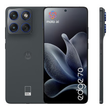 „Motorola edge 70“ 17 cm (6,7 colio) dviejų SIM kortelių „Android 16.0“ 5G USB C tipo 12 GB 512 GB 4800 mAh pilkas