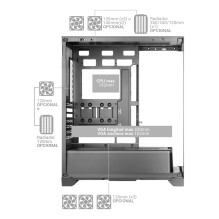 Mars Gaming MCPRISMA computer case Midi Tower Black