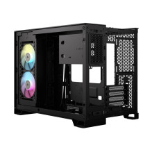 „Corsair 2500X RGB Micro Tower“ juodas korpusas