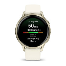 „Garmin Venu 4“ 3,05 cm (1,2 colio) AMOLED 41 mm Skaitmeninis 390 x 390 pikselių Jutiklinis ekranas Auksinis „Wi-Fi“ GPS