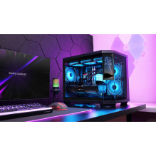 Mars Gaming MC3TCORELCDM computer case Mini Tower Black