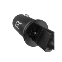„Green Cell“ GC „PowerRide Nano38“ 38 W 6 A 1 x USB-C ir 1 x USB-A automobilinis įkroviklis