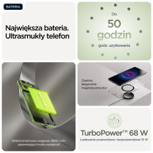 „Motorola edge 70“ 17 cm (6,7 colio) dviejų SIM kortelių „Android 16.0“ 5G USB C tipo 12 GB 512 GB 4800 mAh Žalias