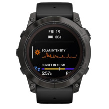 Garmin fēnix 7X Pro 3.56 cm (1.4") MIP 51 mm Digital 280 x 280 pixels Touchscreen Black Wi-Fi GPS (satellite)