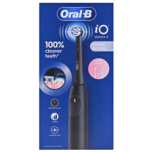 Oral-B iO 2 suaugusiųjų besisukantis dantų šepetėlis, juodas