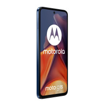 „Motorola Moto G15“ 17,1 cm (6,72 colio) dviejų SIM kortelių „Android 15“ 4G USB C tipo 8 GB 256 GB 5200 mAh Tamsiai mėl