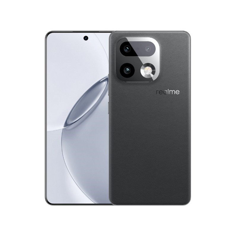 „Realme 16 Pro+ 5G“ 17,27 cm (6,8 colio) dviejų SIM kortelių „Android 16“ su USB C tipo 12 GB 512 GB 7000 mAh pilkas