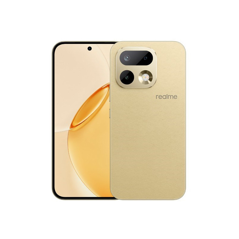 „Realme 16 Pro 5G“ 6,78 colio dviguba SIM kortelė, „Android 16“, USB C tipo, 8 GB, 256 GB, 7000 mAh, auksinė