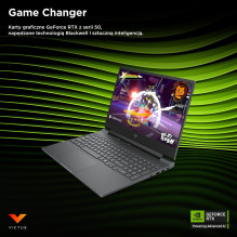 HP Victus 15-fb3231nw Ryzen 7 7445HS 15,6"FHD IPS 144Hz 300nits AG 16GB DDR5 5600 SSD512 RTX4050_6GB Cam 720p 70Wh 