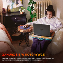 HP Victus 15-fb3040nw Ryzen 7 7445HS 15,6" IPS 144Hz 300nits AG 16GB DDR5 5600 SSD512 RTX4050_6GB Cam 720p 70Wh NoO