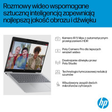 HP OmniBook 7 AI 14-fr0221nw Ultra 5 225U 14"2K 300nits AG 16GB LPDDR5-5200 SSD512 Intel Graphics Cam 5 Mpx IR 68Wh