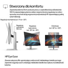 HP 7 serijos „Pro“ 24 colių WUXGA USB-C monitorius – 724pu