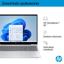 HP OmniBook 7 16-az0222nw Core 5 210H 16"2K 300nits AG 16GB DDR5 5200 SSD512 Intel Graphics Cam 5 Mpx IR 70Wh Win11