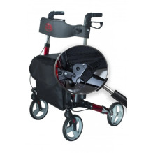 Aluminium four-wheel walker AT51006