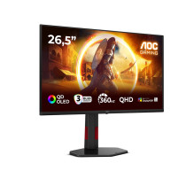 AOC G4 Q27G4SDR kompiuterio monitorius 67,3 cm (26,5") 2560 x 1440 pikselių „Quad HD QD-OLED“ juoda, raudona