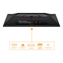 AOC G4 Q27G4SDR kompiuterio monitorius 67,3 cm (26,5") 2560 x 1440 pikselių „Quad HD QD-OLED“ juoda, raudona