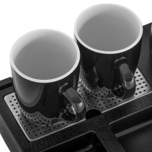 Adler AD 1387 Hotel kettle stainless steel 1 L + tray with cups black Adler AD 1387 Hotel kettle stainless steel 1 L + tray with cups black