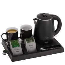 Adler AD 1387 Hotel kettle stainless steel 1 L + tray with cups black Adler AD 1387 Hotel kettle stainless steel 1 L + tray with cups black