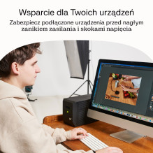 „Green Cell“ nepertraukiamo maitinimo šaltinis (UPS), interaktyvus linijinis, 2 kVA, 1200 W, 4 kintamosios srovės lizdai