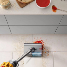 Dyson V12 Submarine 3-in-1 stick vacuum Battery Dry&amp;wet HEPA Bagless 0.35 L Nickel, Yellow