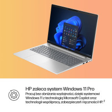 HP ProBook 4 G1i Ultra 5 225U 16''WUXGA 300nits AG 16GB DDR5 5600 SSD 512 Arc Cam 1080p 56Wh W11Pro Pike Silver Aluminum