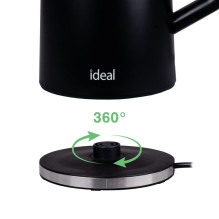 IDEAL Kettle 1.7 l, steel body, power 1500 W, black