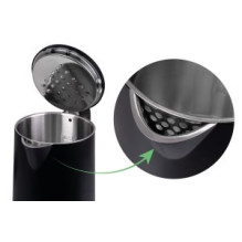 IDEAL virdulys 1,7 l, plieninis korpusas, galia 1500 W, juodas IDEAL virdulys 1,7 l, plieninis korpusas, galia 1500 W, juodas