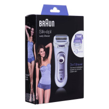 BRAUN Silk-épil LS 5560 Lady Shaver Epilator Lilac BRAUN Silk-épil LS 5560 Lady Shaver Epilator Lilac