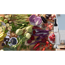 „Bosch Serie 4 MSM4W210“ trintuvas, 0,6 l, panardinamas trintuvas, 600 W, juoda, balta