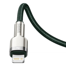 Baseus Cafule PD 20W USB-C - Lightning Cable with Metal Tips 2m - Green