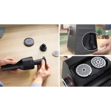 Mėsmalė „Bosch Serie 6 MFWS650B“, 500 W, juoda, sidabrinė Mėsmalė „Bosch Serie 6 MFWS650B“, 500 W, juoda, sidabrinė