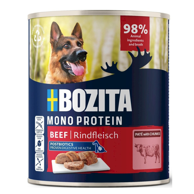BOZITA Monoprotein Pate jautienos šlapias šunų ėdalas - 800 g