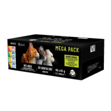 PETREPUBLIC Mega Pack vištienos, kalakutienos, ėrienos, lašišos ir tuno šlapias kačių ėdalas - 48x85g