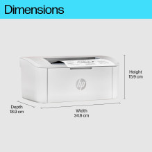 Laser Printer, HP, LaserJet M110w, USB 2.0, Bluetooth, WiFi, 7MD66F