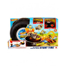 Žaislų priedas - Hot Wheels Monster Trucks Stunt Tire (Mattel, patvarus, vidaus / išorės žaidimams)