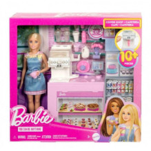 Žaislas - Barbie Coffee Shop Playset (Mattel, barista doll, accessories)