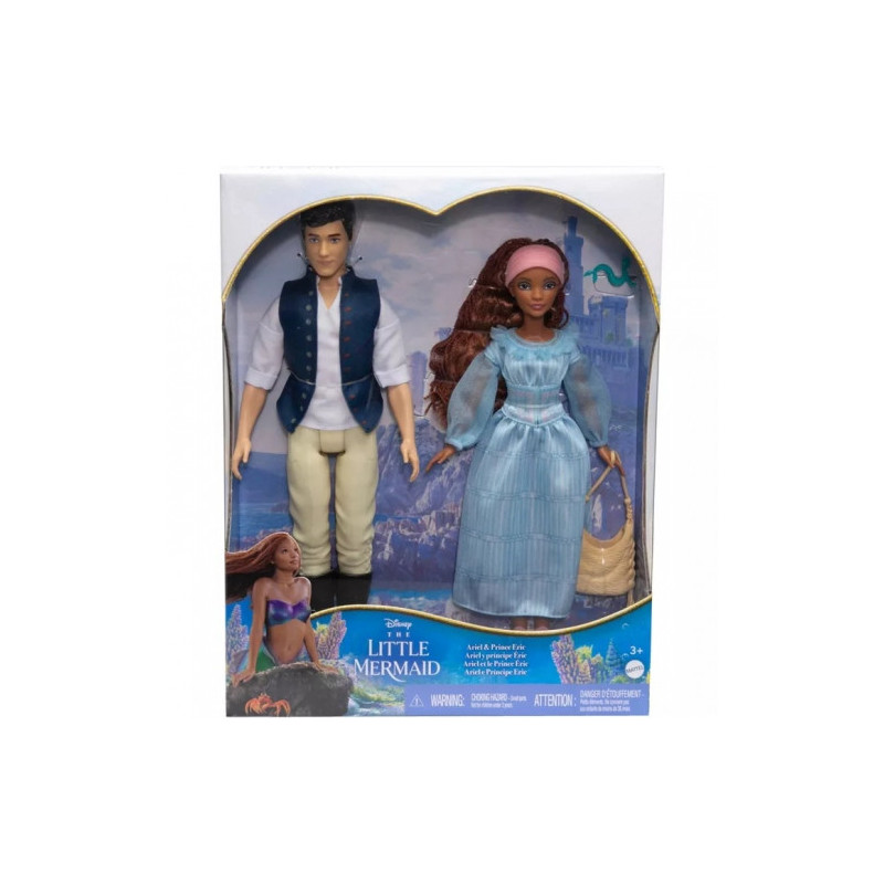 Žaislas - Mattel Disney Mažoji undinėlė Ariel ir princas Erikas lėlės