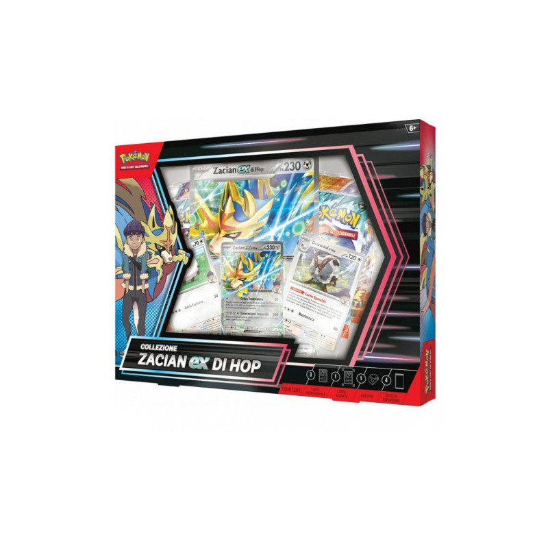 Žaislai, žaidimai ir kolekcionavimas - Pokémon TCG Hops Zacian Ex Box (Italian Edition)