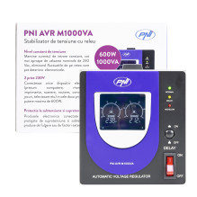 Voltage stabilizer with relay PNI AVR M1000VA, 2.7A, 600W, 1000VA Voltage stabilizer with relay PNI AVR M1000VA, 2.7A, 600W, 1000VA