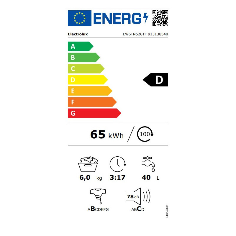 Skalbyklė ELECTROLUX EW6TN5261F