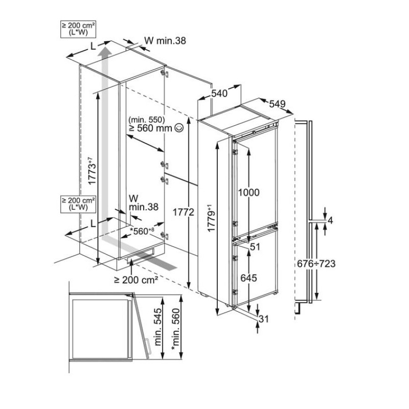 Refrigerator ELECTROLUX E8MNCD18S