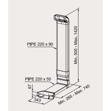 Gartraukio priedas FABER RECYCLING KIT / Lateral recycling version / plinth min.70H GALILEO STRIPES / GALILEO SLIM